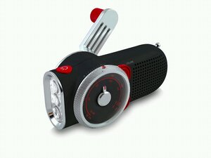 TurboDyne Rover - LED-Taschenlampe mit Radio, Ladekurbel und USB-Ladeausgang - Soulra 