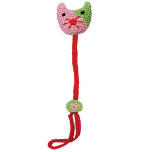 Schnullerkette Katze, gehäkelt - Franck & Fischer