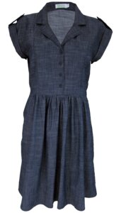Jeanskleid mit Seitentaschen - bibico
