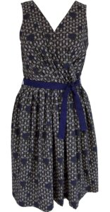 Wickelkleid im Retro Tribal Print - bibico