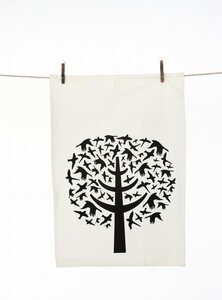 Bird Leaves Tea Towel von ferm LIVING - ferm LIVING