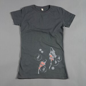 Women T-Shirt KOI POND dunkelgrau - MR. NELSON ecowear