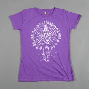 Women T-Shirt GUAN YIN lila - MR. NELSON ecowear