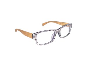 Nerd Brille - STRIPES - woodlike - Eco Unit T