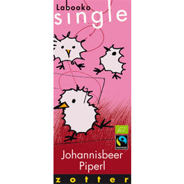 Labooko Single: 'Johannisbeerpiperl' Fruchtschokolade - Zotter