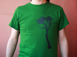Fair-Trade Bio-Männershirt 'Steppe' - Hirschkind