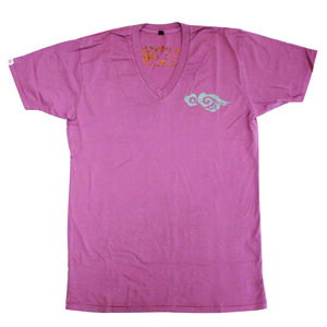 Unisex Short Sleeve V-Neck Tee with Cloud - Chakura by Ku Ambiance