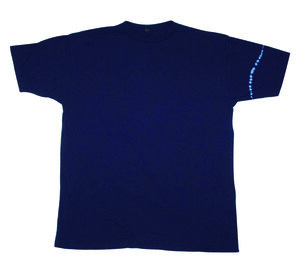 REAL INDIGO - Unisex Organic Short Sleeve Round Neck Tee - Shoulder Line - Chakura by Ku Ambiance