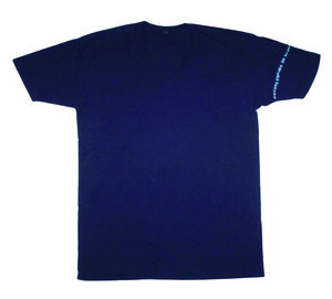 REAL INDIGO - Unisex Organic Short Sleeve V Neck Tee - Shoulder Line - Chakura by Ku Ambiance