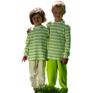 Engel Bio Baumwolle Frottee Hose mit Nabelbund - Engel natur