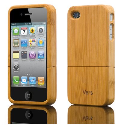 iPhone 4/4S Schutzhülle aus Bambus - Shellcase Bamboo - Vers