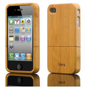  iPhone 4/4S Schutzhülle aus Bambus - Shellcase Bamboo - Vers