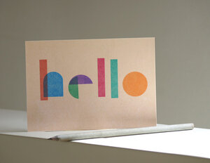 Öko-Postkarte 'Hello' - MOZAÏQ eco design