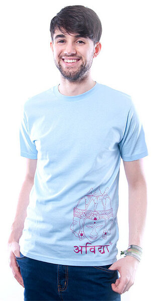 Indische Inspiration T-Shirt blau - 108 Degrees