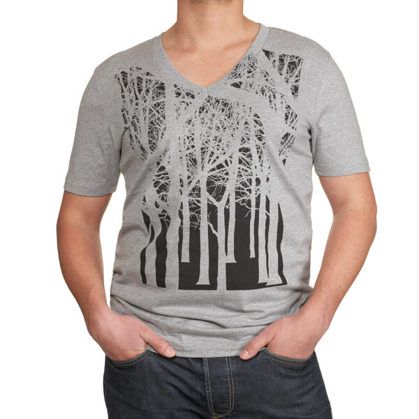 Herren V Neck Shirt Tree - Re-Bello
