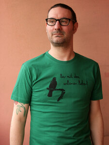 Shirt 'her mit dem schönen leben!' sagt die Amsel - Hirschkind