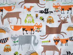 Bio Baumwollstoff - Forest Friends / Waldfreunde - Cloud9