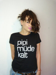 pipi müde kalt Bio / Organic Fair Trade TS black - ilovemixtapes