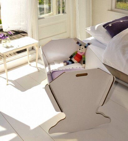 Eco Cradle - Kinderwiege aus Recycling-Karton - Green Lullaby