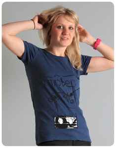 Tape It Frauen T-Shirt Blau - Trusted Fair Trade Clothing