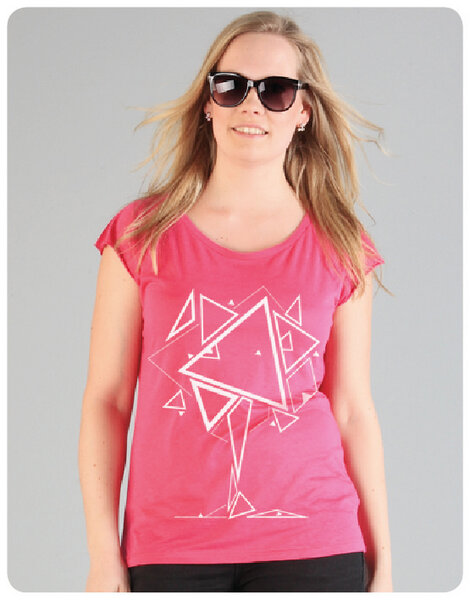 Appletree Frauen T-Shirt Himbeere - Trusted Fair Trade Clothing