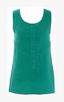 Leinen Top, jade - refreshed