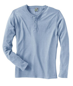 Langarm-Shirt, rainy sky / blau 239 - HempAge