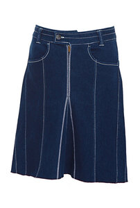 Jeansrock mit weißer Ziernaht - refreshed