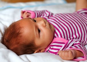 Babybody Langarm 2er Pack rosa-weiß - biobaby