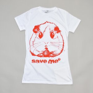 Women T-Shirt SAVE ME weiß - MR. NELSON ecowear