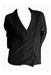 Wollstoffjacke, schwarz - SONG