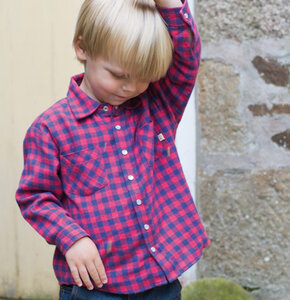 Flanell-Holzfällerhemd aus Bio-Baumwolle - Frugi