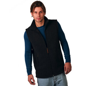 Engel Bio Woll-Fleece Herren Weste tailliert - Engel natur