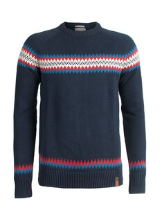 ZigZag Pattern Round Neck - KnowledgeCotton Apparel