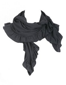 Merino-Schal, anthrazit - Mandala