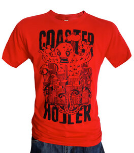 'Wollie', T-Shirt aus Biobaumwolle - Coaster Roller