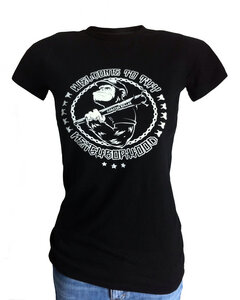 Girlie 'Matt Monkey', T-Shirt aus Biobaumwolle - Coaster Roller