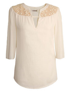 ROMANTIC LACE – Bluse  - woodlike