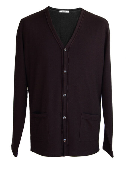 OUTSET Strickjacke - schwarz - woodlike