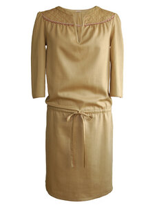 SAVANA Kleid- beige  - woodlike