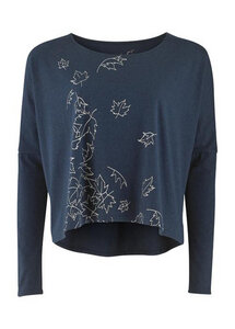 Oversize Top, denim melange - People Tree
