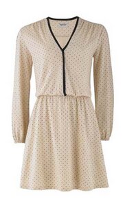 Kleid mit zarten Punkten, creme - People Tree