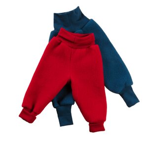 Engel Merinowolle Fleece Hose mit Nabelbund - Engel natur