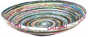 Fair Trade Schale aus Zeitungspapier - El-Puente