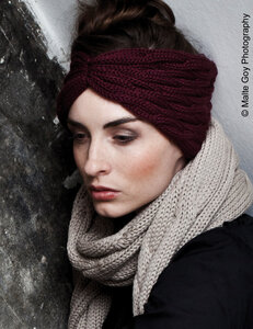 Stirnband TURBAN - Zebratod