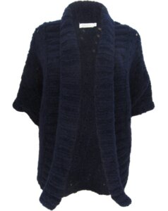 Strickweste mit Lochmuster  - bibico