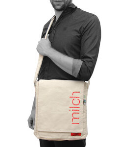 Canvas Umhängetasche Unisex | Bio Fair - milch Basics