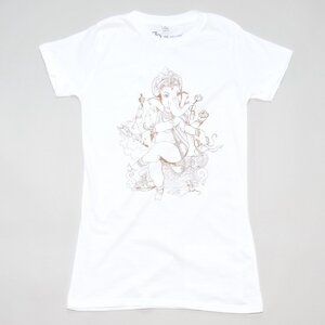 Women T-Shirt GANESHA weiß - MR. NELSON ecowear