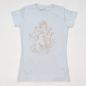 Women T-Shirt GANESHA hellgrau - MR. NELSON ecowear