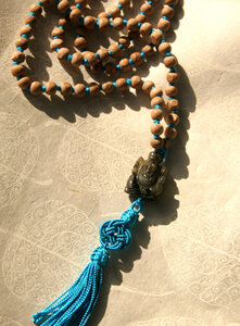 Mala mit Labradorit-Ganesha - BAGHI